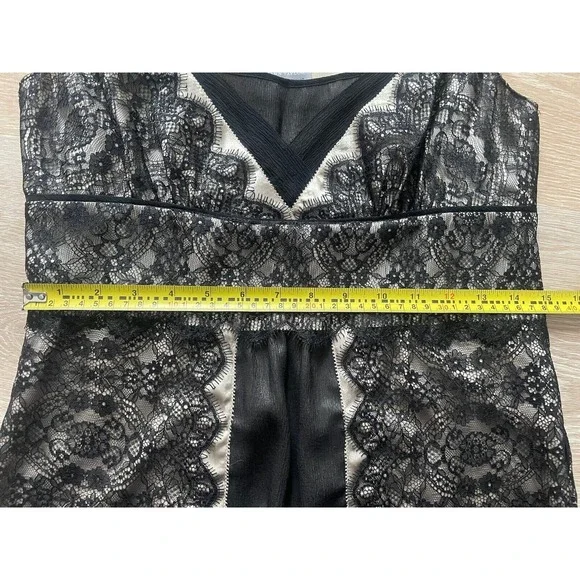 Ann Taylor S Women 0 Black Lace Baby Doll Cami Y2k Whimsigoth Dark Fairy - Picture 16 of 16